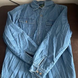 Men’s Fleece Lined Jean Shirt